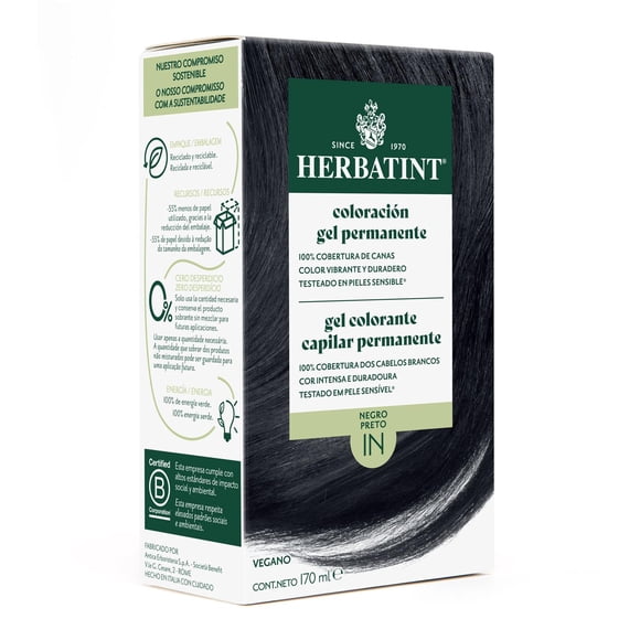 1N Negro - Tintura Permanente Natural