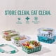 thumbnail image 2 of Contenedor de almacenamiento de alimentos Ello Duraglass, 3.4 tazas, juego de 10 piezas, 2 of 7