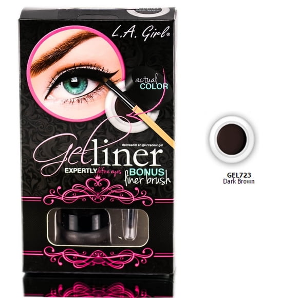 Kit Gel Liner LA Girl marrón oscuro