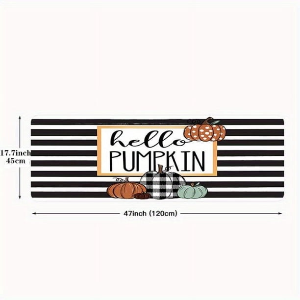 1pc, Non-Slip Halloween Pumpkin Floor Mat for Kitchen, Bedroom, and Entryway - Washable and Scene/Room/Home Decor