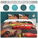 thumbnail image 5 of Cars Lightning McQueen Print Bedding Set Pattern Duvet Cove Set 3 Pieces 1 Quilt Cover and 2 Pillowcases for Women Men Teens Twin-", 5 of 5