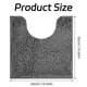 thumbnail image 4 of Alfombra de baño en forma de U, supersuave, peluda y con contorno para el suelo del baño, esponjosa, absorbente de agua, antideslizante, lavable a máquina, secado rápido, 4 of 5