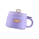 thumbnail image 4 of Olla arrocera eléctrica pequeña de 1,6 l, 110 V, antiadherente, para cocinar fideos, ideal para 1-3 personas, para acampar o cocinar sopa en dormitorios. Violeta, 4 of 5