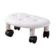 thumbnail image 3 of Taburete Con Asiento De Rodillo Bajo, Taburete Portátil Resistente Para Zapatos, Biblioteca, Cocina, Garaje, Blanco, 3 of 5