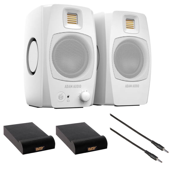 Parlantes ADAM Audio D3V Activos Blanco con Cable