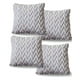 thumbnail image 3 of Pack De 4 Fundas De Cojines Diseño Espiga 45cm X 45 Cm Gris, 3 of 4