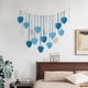 thumbnail image 5 of Guirnalda de macramé para colgar en la pared, estilo bohemio, para dormitorio, hecha a mano, 120 cm, 16 hojas (azul), 5 of 6