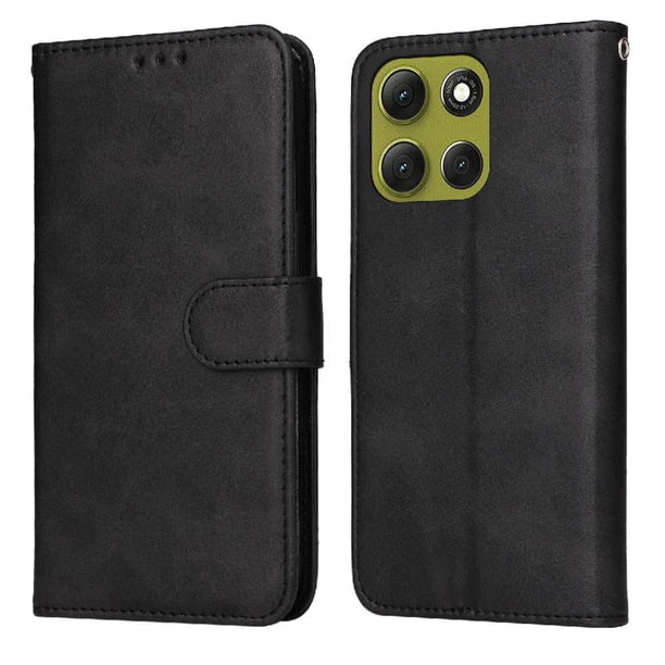 Funda Billetera para Motorola Moto G86 con Porta Tarjetas y Soporte Ajustable Negro
