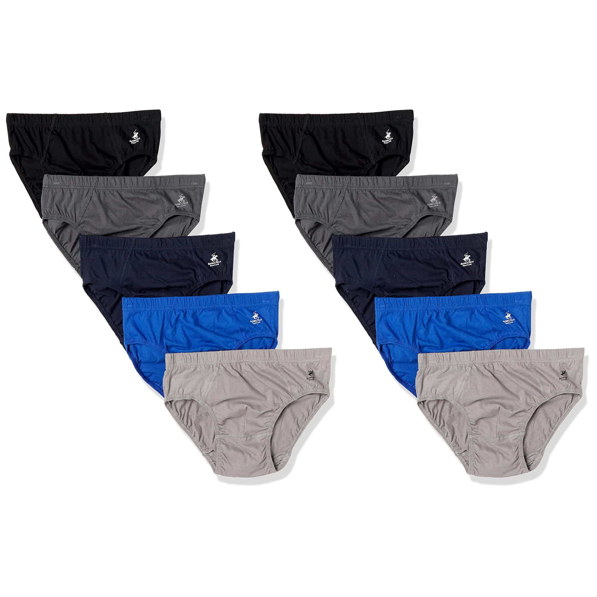 Calzoncillos Beverly Hills Polo Club De Talle Bajo Para Hombre, Paquete De 10