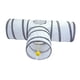 thumbnail image 5 of Tubo Plegable De Túnel Para Gatos De 3 Vías Con Pelota De Juego Para Gatos, Conejos, Cobayas, 5 of 5