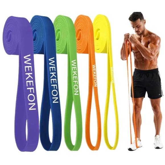 Set de bandas de resistencia WEKEFON de látex natural de 5 niveles