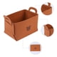 thumbnail image 3 of REGALWOVEN Cubo de Almacenamiento, Juego de 3 Cestas de Almacenamiento con Asas para Estantes y Armarios, Cesta de Almacenamiento Plegable para Organizar Ropa y Libros Marrón 9.8*7.1*5.9in, 3 of 6