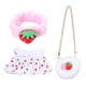 thumbnail image 2 of Ropa De Muñeca De Peluche Suave, Diadema De Disfraz Para Niñas, Muñecas, Fresa, 2 of 5