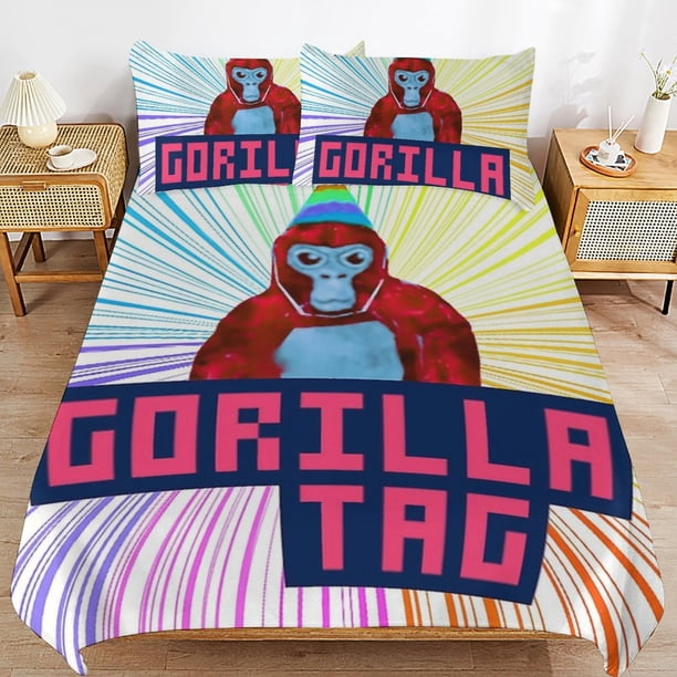 Gorilla Tag Bedding Set Duvet Cover Comfortable and Lightweight Cartoon Bedding 3 Piece Bed Set