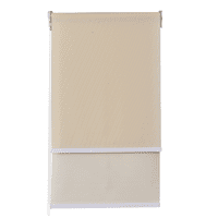 Cortina Roller Doble Blackout Y Sunscreen 180 X 165 Cm Color Beige Marca Sunfree