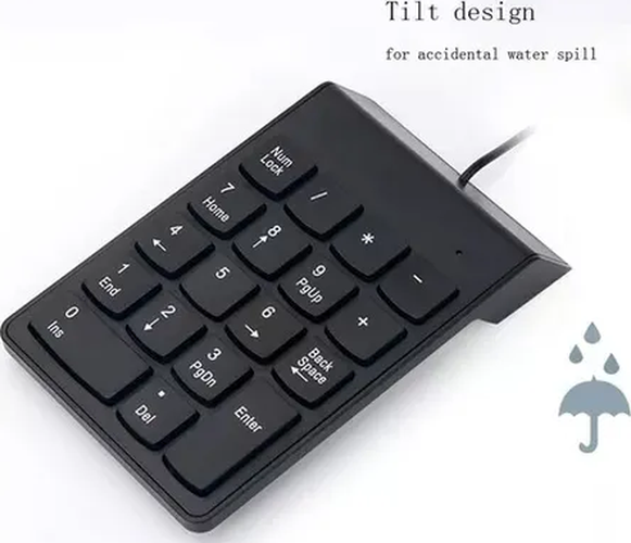 Genérico - Teclado Numérico Usb Notebook Negro