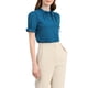 thumbnail image 5 of INSPIRE CHIC Blusas de Mujer de Color Sólido con Lazo en el Cuello, Mangas Cortas, para Regreso a Clases y Trabajo, Azul Pavo Real XL, 5 of 7