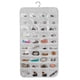 thumbnail image 1 of Organizador de joyas colgante, armario de almacenamiento de joyas de doble cara, 80 bolsillos, bolsa de almacenamiento transparente para accesorios, anillos, pendientes, collares y pulseras., 1 of 7