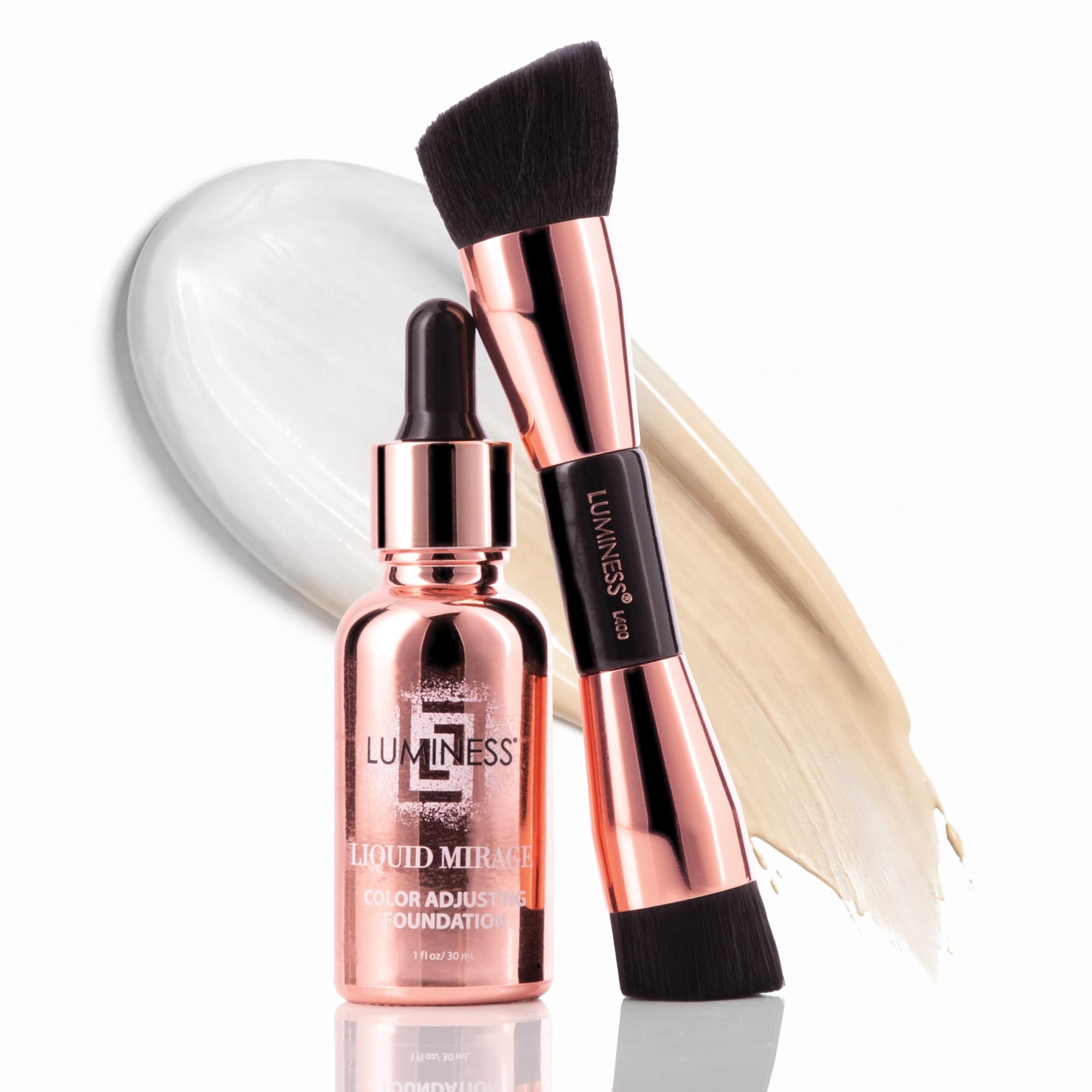 Kit De Base Luminess Liquid Mirage Con Spf 50 Para Ajustar El Color