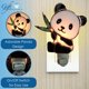 thumbnail image 2 of Lámpara nocturna Gift Essentials de 10 cm con panda de vidrio pintado, 2 of 8