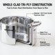 thumbnail image 3 of Cacerola Sunhouse de 6,5 L de acero inoxidable con tapa, 3 of 8