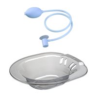 Ioensy - Lavabo De Baño De Asiento Para Inodoro Con Descargador Bidé De 2000 Ml Durable Para Mujeres Gris Con Descargador