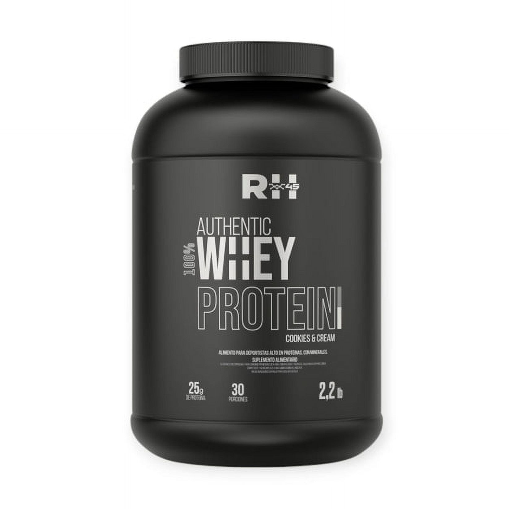 Rh45 - Proteina Authentic 100% Whey Protein 2,2Lb 30 Sv Cookies And Cream -