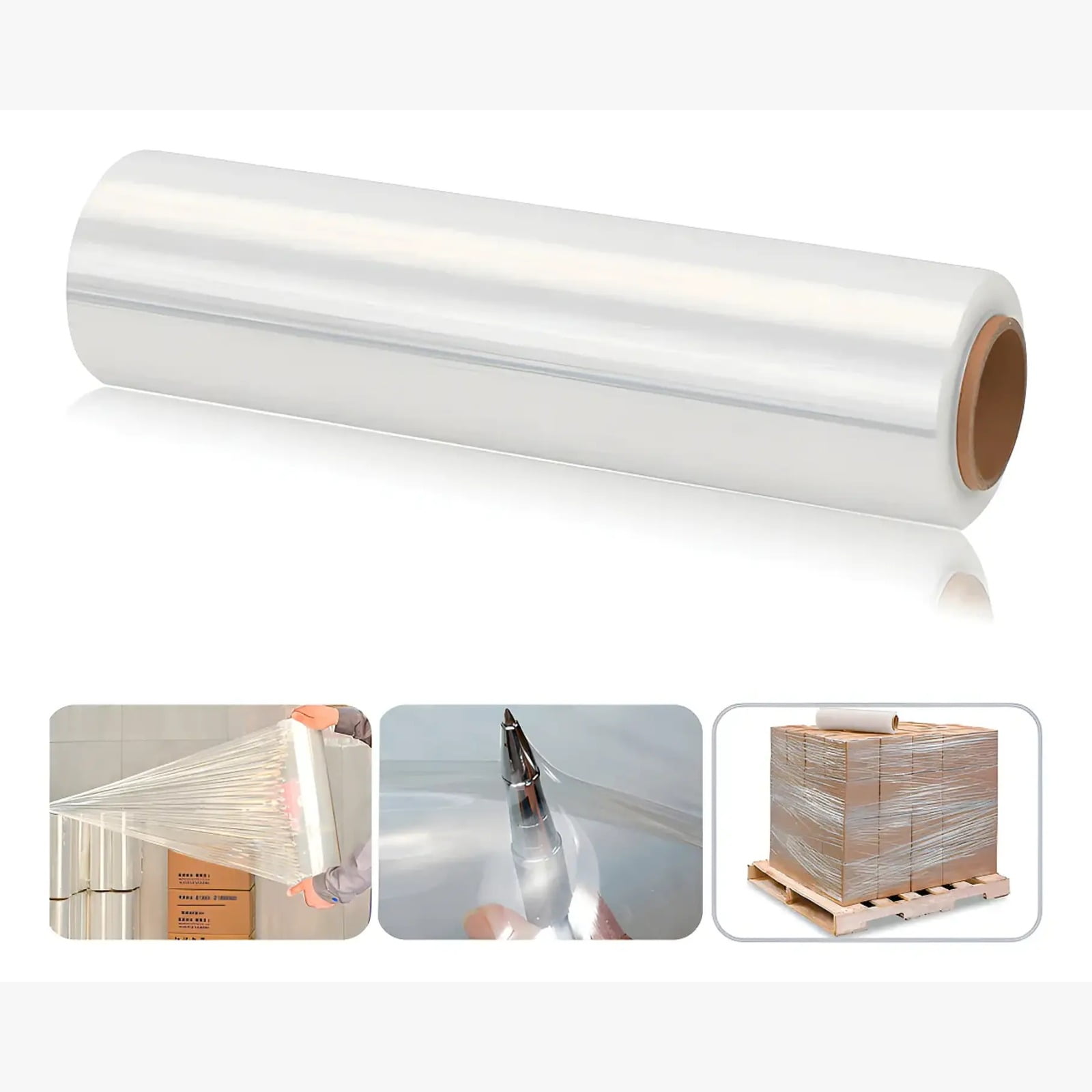 Genérico - Alusa Film Plastico Stretch Transparente Rollo Para Embalaje 200mt 50cm 2kg