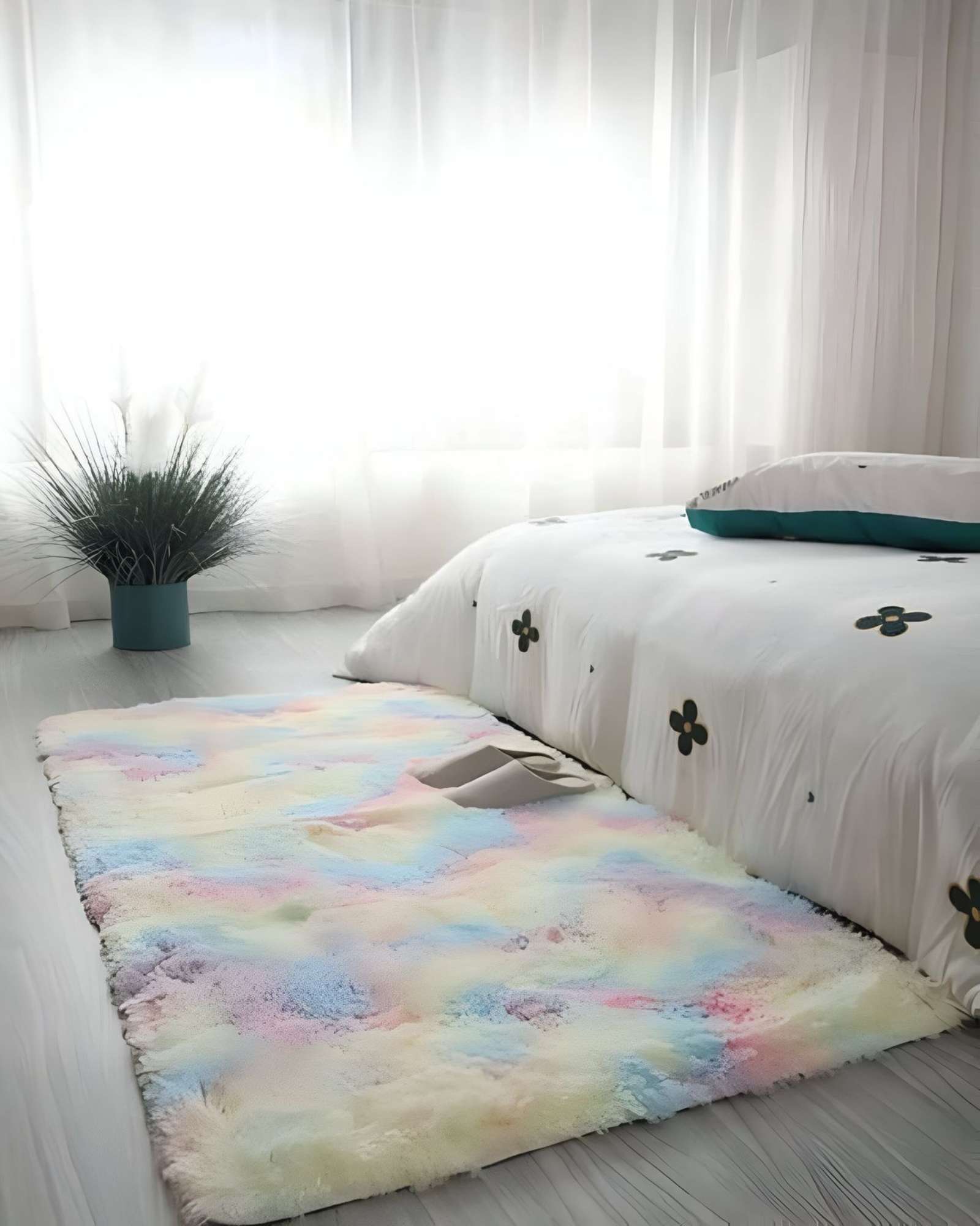 Teng Fei - Alfombra Grande Suave 240 X 200 Cm Primera Calidad Color Unicornio