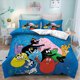 thumbnail image 1 of New Cartoon L-Les & B-Barbapapa Bedding Set Double Twin Duvet Cover Comforter Pillowcase Boys Girls Adults Bedroom Bed Sheets, 1 of 5