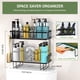 thumbnail image 2 of Estante organizador de baño DINEST de 2 niveles, negro, 2 of 6