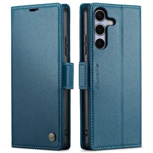 Caseme Tipo Cartera Samsung Galaxy S25 Con Cierre Magnético, Rfid, Tarjetero, Soporte, Carga Inalámbrica