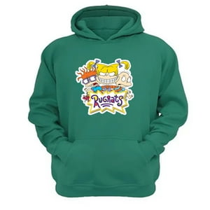 Genérico - Polerón Canguro Aventuras En Pañales Verde Aguamarina Talla Xs Unisex
