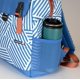 thumbnail image 4 of Mochila Nevera CleverMade para 18 Latas Impermeable Rayas Azules, 4 of 6