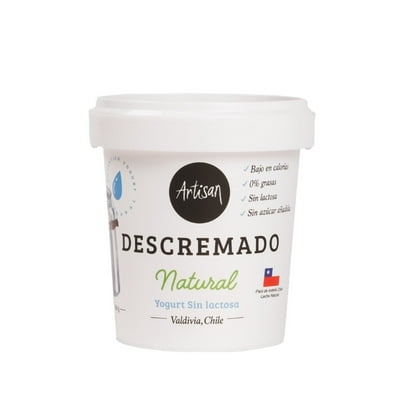 Yoghurt Descremado Natural Endulzado 360 G Artisan