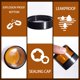 thumbnail image 3 of Frascos de vidrio Galssmagic Amber de 60 ml con forros y tapas negras, paquete de 24, 3 of 6