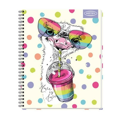 Cuaderno Univ 100H 7Mm Animales Divert Artel