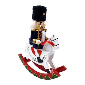 Magideal - Adorno Tradicional De Cascanueces De Madera, Decoración Navideña, Escritorio, Caballo Balancín De Madera, Cascanueces, Chimenea, Dormitorio, , B Estilo B