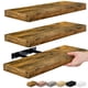 thumbnail image 1 of Estantes flotantes Sorbus Rustic Brown, 3 unidades, montados en la pared, 1 of 7