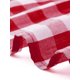 thumbnail image 5 of Vestido de mujer de talla grande Agnes Orinda con cuadros vichy, cuello redondo, mangas con volantes, estilo babydoll escalonado, casual de verano, midi con bolsillo, 4X rojo, 5 of 6