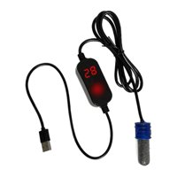 Ioensy - Calentador De Pecera Pequeña Temperatura Ajustable Con Termómetro Incorporado 15W