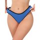 thumbnail image 1 of INSPIRE CHIC Bragas de Tanga de Cintura Baja para Mujer, Ribeteadas, Suaves, Transpirables, con Contraste de Color, Ropa Interior Pequeña Azul, 1 of 4