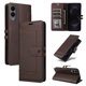 thumbnail image 1 of Premium Wallet Case for Samsung Galaxy S25 Edge with Card Slots & Kickstand, Flip Cover Brown, 1 of 6