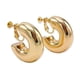 thumbnail image 1 of Aros Sin Perforación Argollas big Chunky Bañadas En Oro, 1 of 3