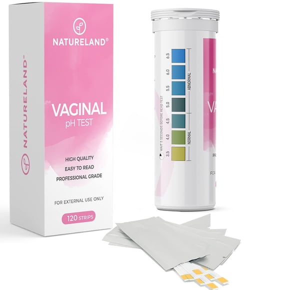 Tiras de prueba de pH para la salud vaginal Natureland 120 tiras