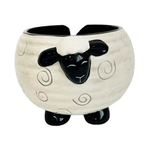 Magideal - Tazón De Ganchillo, Tazón De Hilo, Organizador, Decorativo, Hecho A Mano, Almacenamiento De Cordón Decorativo, Lana De Hilo Con Agujeros Perforados, T