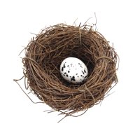 Bothyi - Adornos De Decoración De Nidos De Pájaros De Pascua Decorativos Para Accesorios De Decoración De Bodas 6Cm 1 Huevo