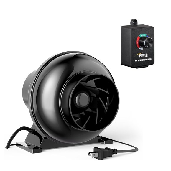 Ventilador iPower de 4 pulgadas y 195 CFM con velocidad variable