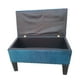 thumbnail image 3 of Banqueta Baul HVM Azul Marino Felpa, 3 of 3
