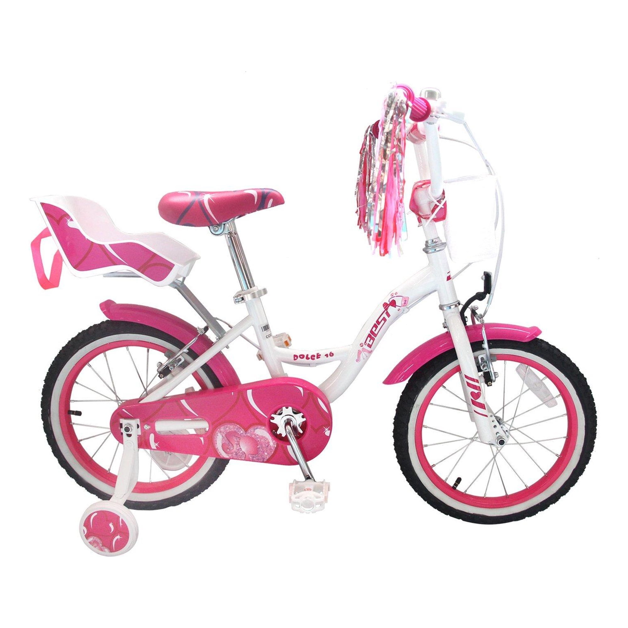 Best - Bicicleta Dolce Aro 16 Acero Silla Porta Muñeca